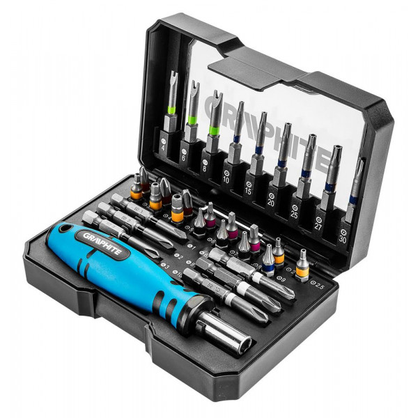 Фото - Біта для викрутки Sparky GRAPHITE 31 шт. (56H602) Фото - Біта для викрутки Sparky GRAPHITE 31 шт. (56H602)