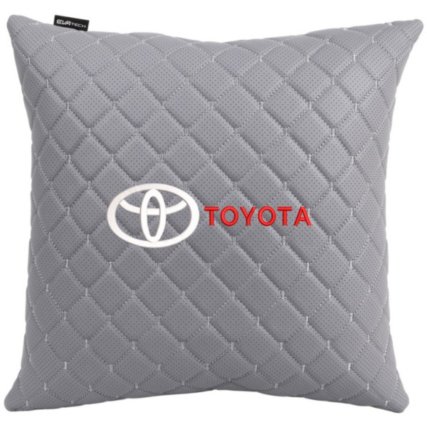 Фото - Автомобільна подушка EVAtech ECO Toyota сіра з сірою ниткою SPBCSGGV031 Фото - Автомобільна подушка EVAtech ECO Toyota сіра з сірою ниткою SPBCSGGV031