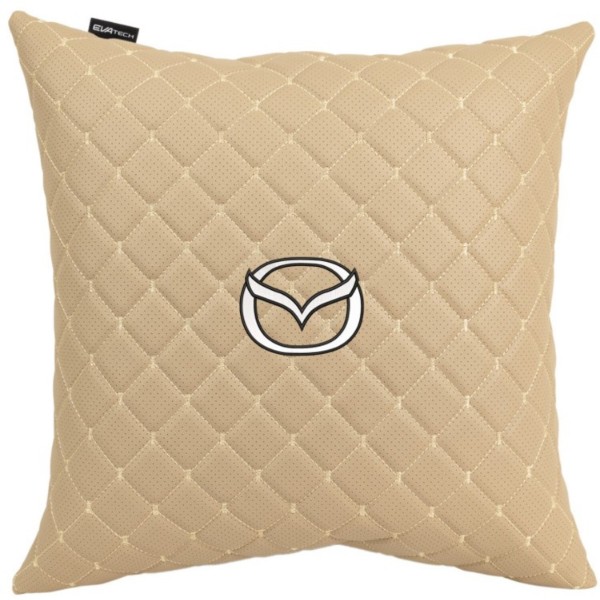 Фото - Автомобильная подушка EVAtech ECO 40x40 см Mazda бежевая (SPBCSIIV015)