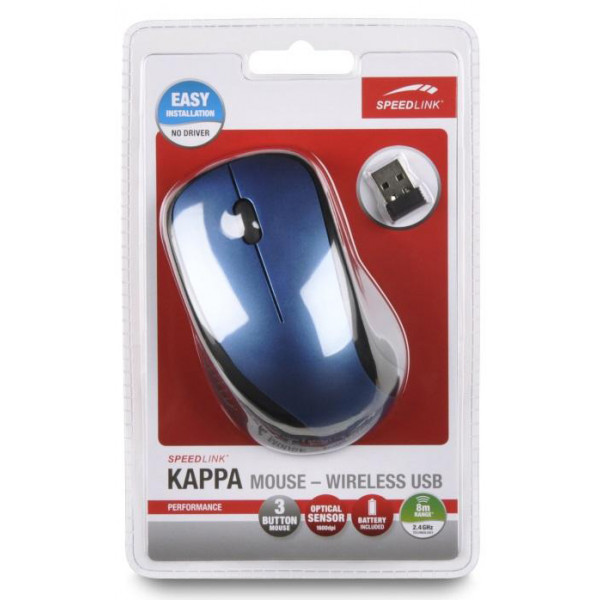 Фото - Миша бездротова Speedlink Kappa Wireless Blue (SL-630011-BE)