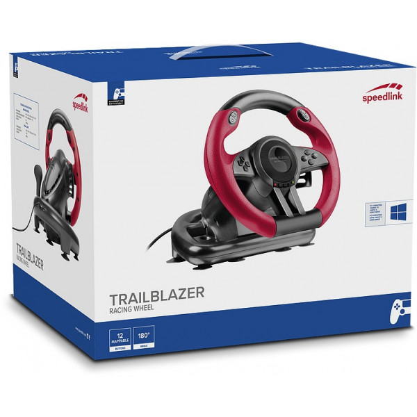 Фото - Уценка - Руль Speedlink TRAILBLAZER Racing Wheel for PS4/Xbox One/PS3/PC, Black (SL-450500-BK)