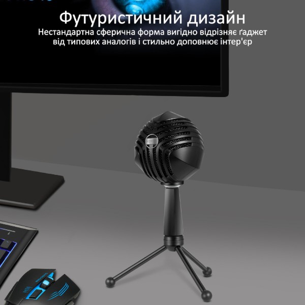 Фото - Мікрофон до комп'ютера Vertux sphere.black