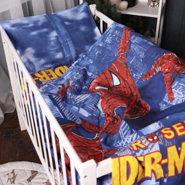 Фото - Комплект постільної білизни дитячий MirSon 110х140 17-0700 Spider-Man Ranforce Elite (2200010457513)