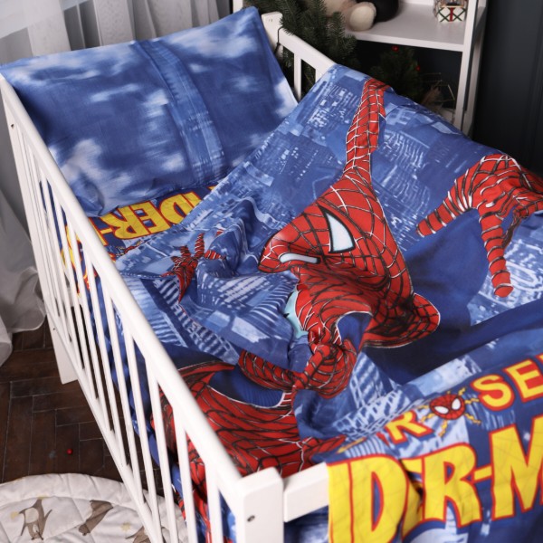 Фото - Наволочка MirSon Бязь 17-0700 Spider-Man 50х70 см (2200010457131)