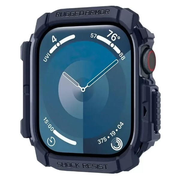 Фото - Чехол-бампер для смарт-часов Spigen Rugged Armor for Apple Watch 11/10 42mm Navy Blue (ACS08586) Фото - Чехол-бампер для смарт-часов Spigen Rugged Armor for Apple Watch 11/10 42mm Navy Blue (ACS08586)