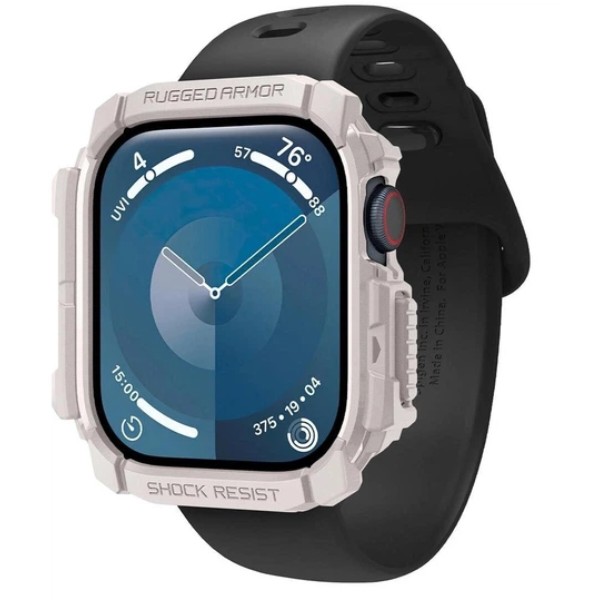 Фото - Чохол-бампер для смарт-годинника Spigen Rugged Armor for Apple Watch 11/10 46mm Dune Beige (ACS08600) Фото - Чохол-бампер для смарт-годинника Spigen Rugged Armor for Apple Watch 11/10 46mm Dune Beige (ACS08600)