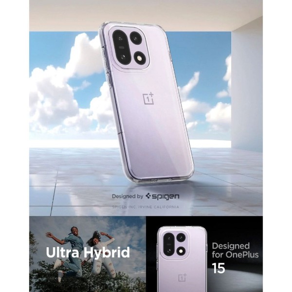 Фото - Чохол для смартфону Spigen Ultra Hybrid for OnePlus 15 Crystal Clear (ACS09785)