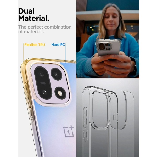 Фото - Чохол для смартфону Spigen Ultra Hybrid for OnePlus 15 Crystal Clear (ACS09785)