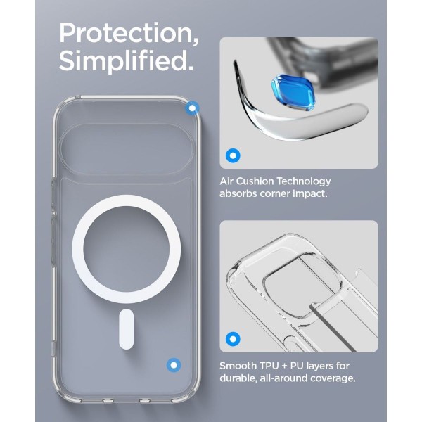 Фото - Чохол для смартфону Spigen Ultra Hybrid MagSafe for Google Pixel 11 Clear White (ACS11441)
