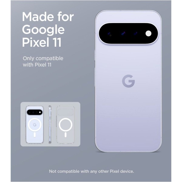 Фото - Чохол для смартфону Spigen Ultra Hybrid MagSafe for Google Pixel 11 Clear White (ACS11441)