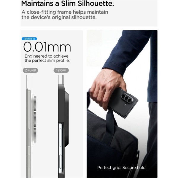 Фото - Чохол для смартфону Spigen Tough Armor Pro MagSafe for Samsung Galaxy Fold 8 Ultra Black (ACS11507)
