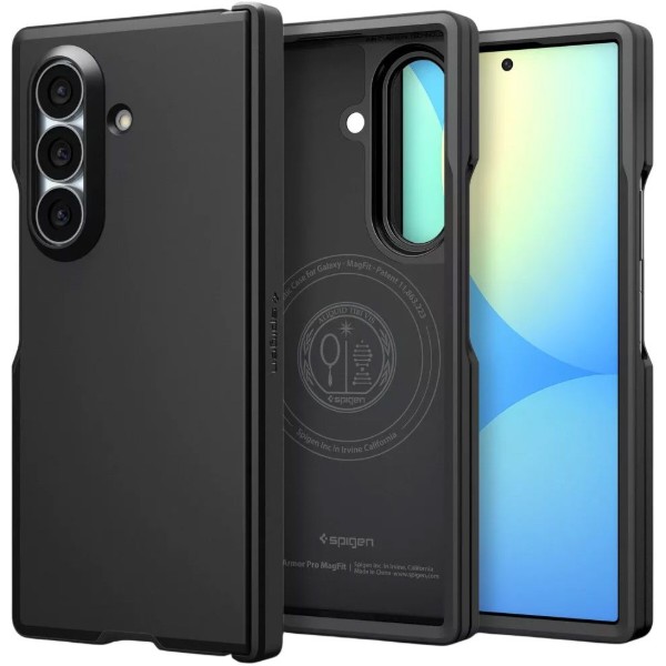 Фото - Чохол для смартфону Spigen Tough Armor Pro MagSafe for Samsung Galaxy Fold 8 Ultra Black (ACS11507)