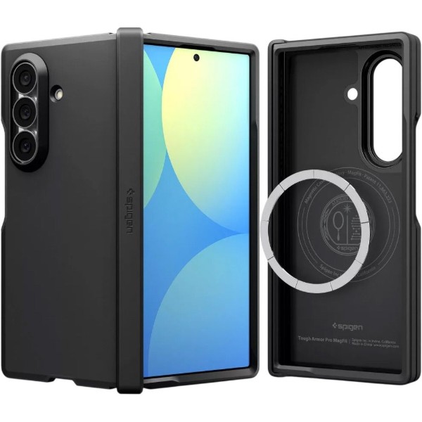 Фото - Чохол для смартфону Spigen Tough Armor Pro MagSafe for Samsung Galaxy Fold 8 Ultra Black (ACS11507)