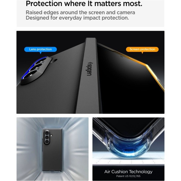Фото - Чохол для смартфону Spigen Tough Armor Pro MagSafe for Samsung Galaxy Fold 8 Ultra Black (ACS11507)