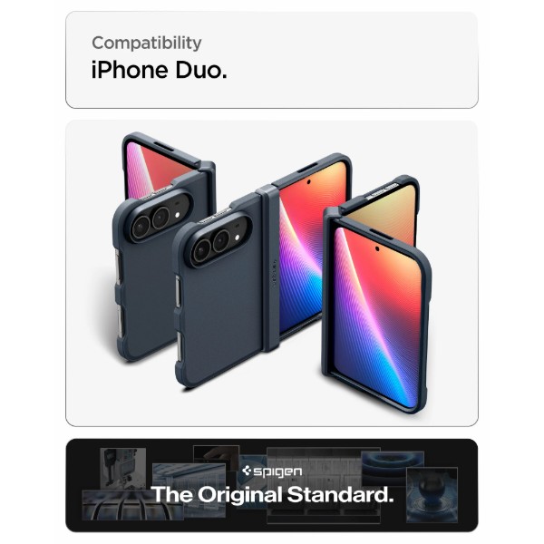 Фото - Чохол для смартфону Spigen Tough Armor Pro MagSafe for iPhone Duo Metal Slate (ACS11691)