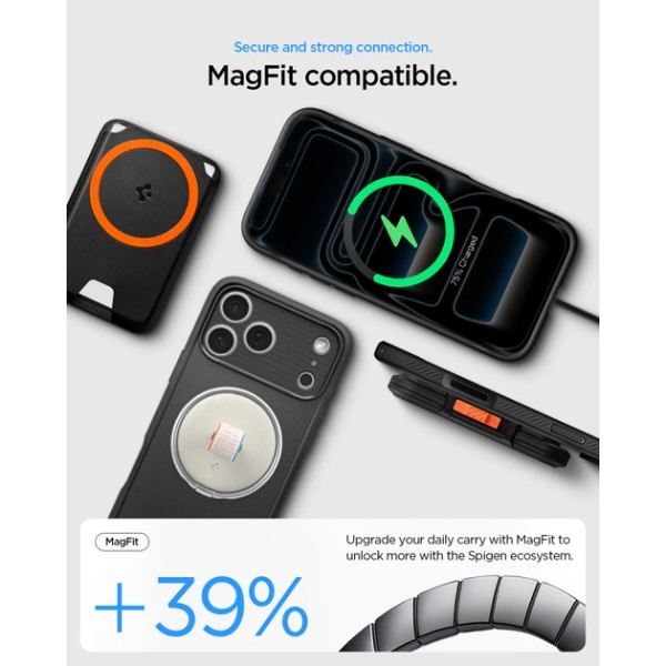 Фото - Чохол для смартфона Spigen Rugged Armor MagSafe for iPhone 18 Pro Max/17 Pro Max Matte Black (ACS12109)