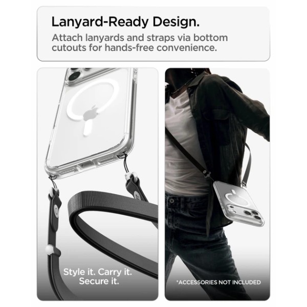 Фото - Чохол для смартфона Spigen Ultra Hybrid MagSafe for iPhone 18 Pro Max/17 Pro Max Clear White (ACS12118)