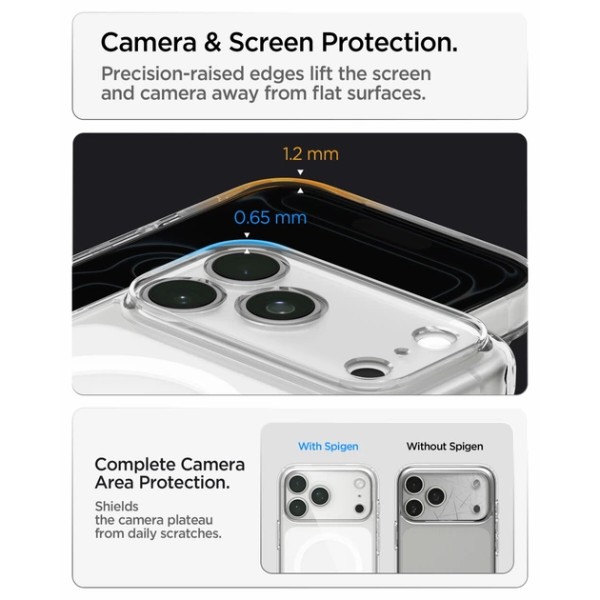 Фото - Чохол для смартфона Spigen Ultra Hybrid MagSafe for iPhone 18 Pro Max/17 Pro Max Clear White (ACS12118)