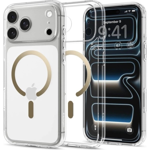 Фото - Чохол для смартфона Spigen Ultra Hybrid MagSafe for iPhone 18 Pro Max/17 Pro Max Clear Gold (ACS12120) Фото - Чохол для смартфона Spigen Ultra Hybrid MagSafe for iPhone 18 Pro Max/17 Pro Max Clear Gold (ACS12120)