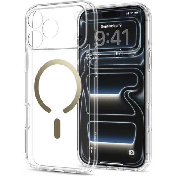 Фото - Чохол для смартфона Spigen Ultra Hybrid MagSafe for iPhone 18 Pro Max/17 Pro Max Clear Gold (ACS12120)