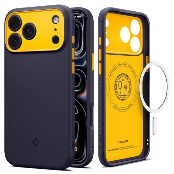 Фото - Чохол для смартфона Spigen Nano Pop MagSafe for iPhone 18 Pro Max/17 Pro Max Blueberry Navy (ACS12140)