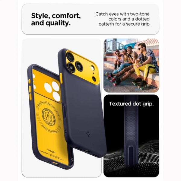 Фото - Чохол для смартфона Spigen Nano Pop MagSafe for iPhone 18 Pro Max/17 Pro Max Blueberry Navy (ACS12140)