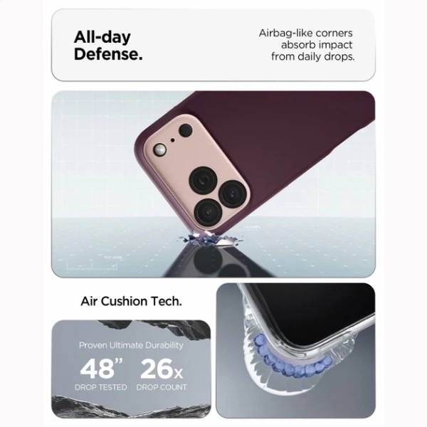 Фото - Чохол для смартфона Spigen Nano Pop MagSafe for iPhone 18 Pro Max/17 Pro Max Burgundy Bean (ACS12141)