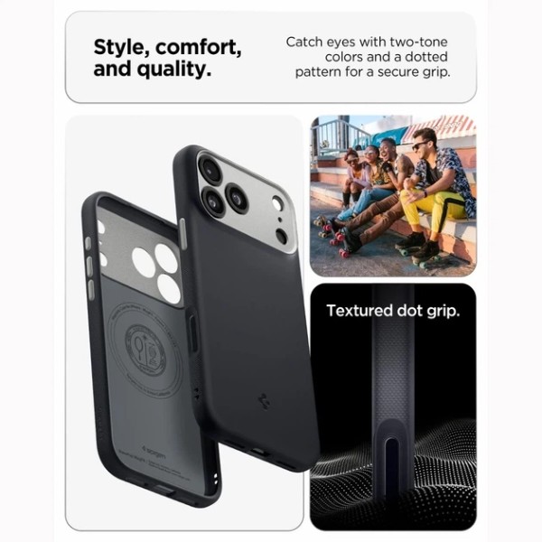 Фото - Чохол для смартфона Spigen Nano Pop MagSafe for iPhone 18 Pro Max/17 Pro Max Black Sesame (ACS12142)