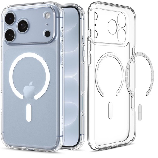 Фото - Чохол для смартфону Spigen Ultra Hybrid MagSafe for iPhone 18 Pro/17 Pro Clear White (ACS12155)