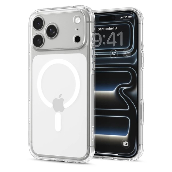 Фото - Чохол для смартфону Spigen Ultra Hybrid MagSafe for iPhone 18 Pro/17 Pro Clear White (ACS12155)