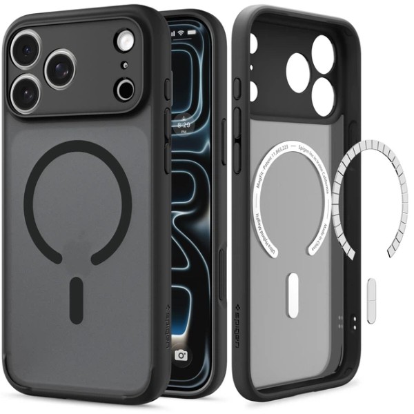 Фото - Чохол для смартфону Spigen Ultra Hybrid MagSafe for iPhone 18 Pro/17 Pro Frost Black (ACS12160)
