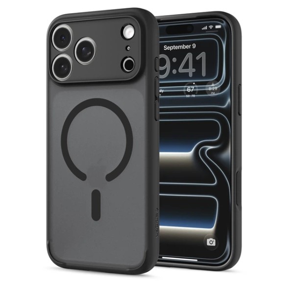 Фото - Чохол для смартфону Spigen Ultra Hybrid MagSafe for iPhone 18 Pro/17 Pro Frost Black (ACS12160)