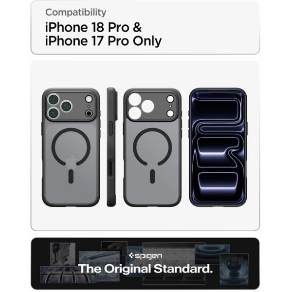 Фото - Чохол для смартфону Spigen Ultra Hybrid MagSafe for iPhone 18 Pro/17 Pro Frost Black (ACS12160)