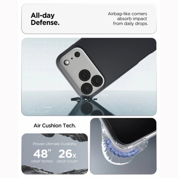 Фото - Чохол для смартфону Spigen Nano Pop MagSafe for iPhone 18 Pro/17 Pro Black Sesame (ACS12177)