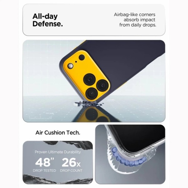 Фото - Чохол для смартфону Spigen Nano Pop MagSafe for iPhone 18 Pro/17 Pro Blueberry Navy (ACS12178)