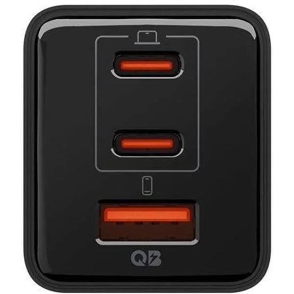 Фото - Мережевий зарядний пристрій Spigen Essential 47W Wall Charger 2Type-C + 1Type-A EE473EU black (ACH09465)