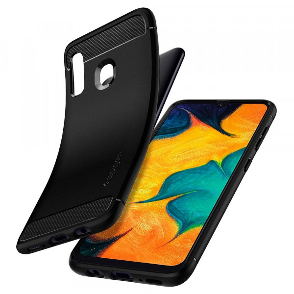 Фото - Чехол для смартфона Spigen for Samsung Galaxy A30 Rugged Armor Matte Black (617CS26243)