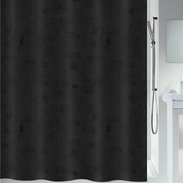 Фото - Шторка для ванной комнаты Spirella polyester GEORGES 180x200 см Black (10.20605)