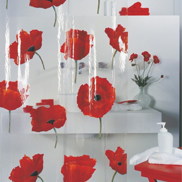 Фото - Шторка для ванной комнаты Spirella Poppy pvc 180x200 (10.42344)