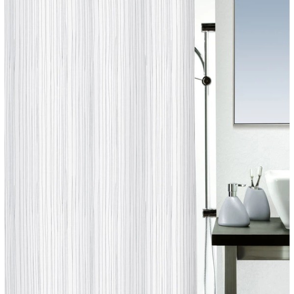 Фото - Шторка для ванной комнаты Spirella RAYA polyester 180х200 White (10.14418)