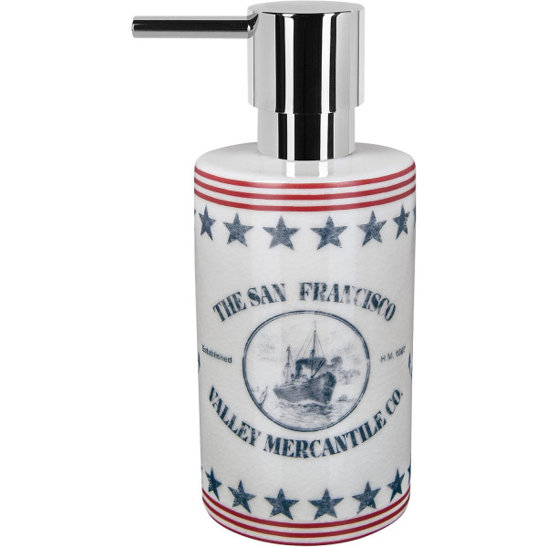 Фото - Дозатор для мила Spirella WATERMILL синій/червоний (10.17537) Фото - Дозатор для мила Spirella WATERMILL синій/червоний (10.17537)