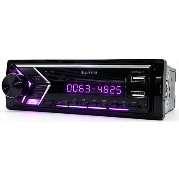 Фото - Авторесивер 1DIN Aspiring CarWave 2 simple DSP