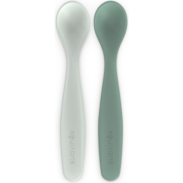 Фото - Набор столовых приборов Suavinex зеленый 2 шт. (309487)