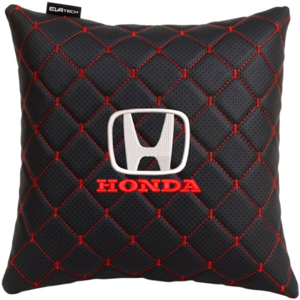 Фото - Автомобильная подушка EVAtech ECO Honda черная с красной нитью (SPSCSBRV060)