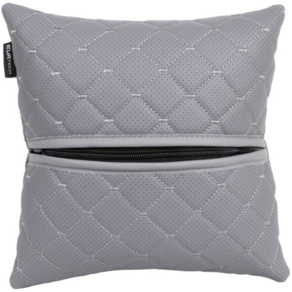 Фото - Автомобильная подушка EVAtech ECO Audi серая с серой нитью (SPSCSGGV003)