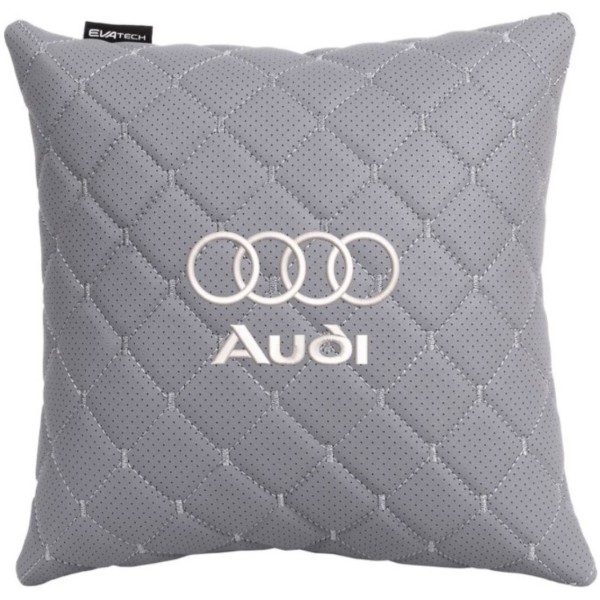 Фото - Автомобильная подушка EVAtech ECO Audi серая с серой нитью (SPSCSGGV095) Фото - Автомобильная подушка EVAtech ECO Audi серая с серой нитью (SPSCSGGV095)