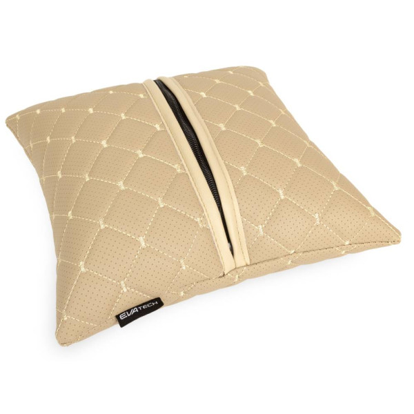 Фото - Автомобільна подушка EVAtech ECO Volkswagen бежева з бежевою ниткою (SPSCSIIV033)