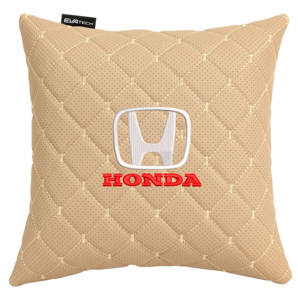 Фото - Автомобильная подушка EVAtech ECO Honda бежевая с бежевой нитью (SPSCSIIV060)