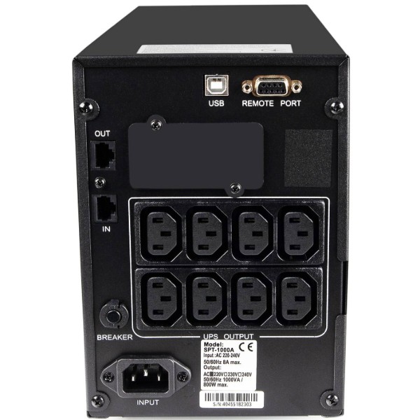 Фото - Джерело безперебійного живлення Powercom SPT-1500 II IEC