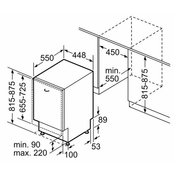 Фото - Посудомийна машина вбудована Bosch SPV4HMX14Q